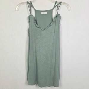 Maurices Tank Top Green Strappy Boho M